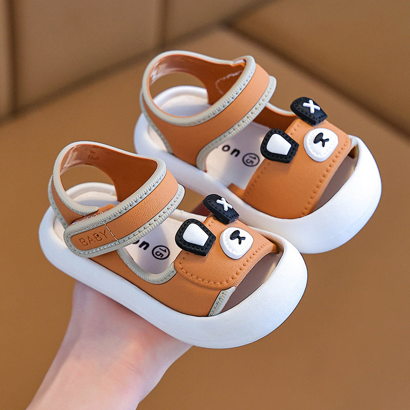 Kids' sandals: new summer korean style, soft sole, non-slip, waterproof first walker sandals for boys and girls aged 2-3 years