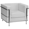 Minimalist business office sofa - classic le corbusier black reception area lounge seating - lc2 leather sofa