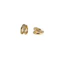 European and american cross-border hot seller: niche design, retro, unique, versatile, elegant, high-end, real gold brass electroplated earrings