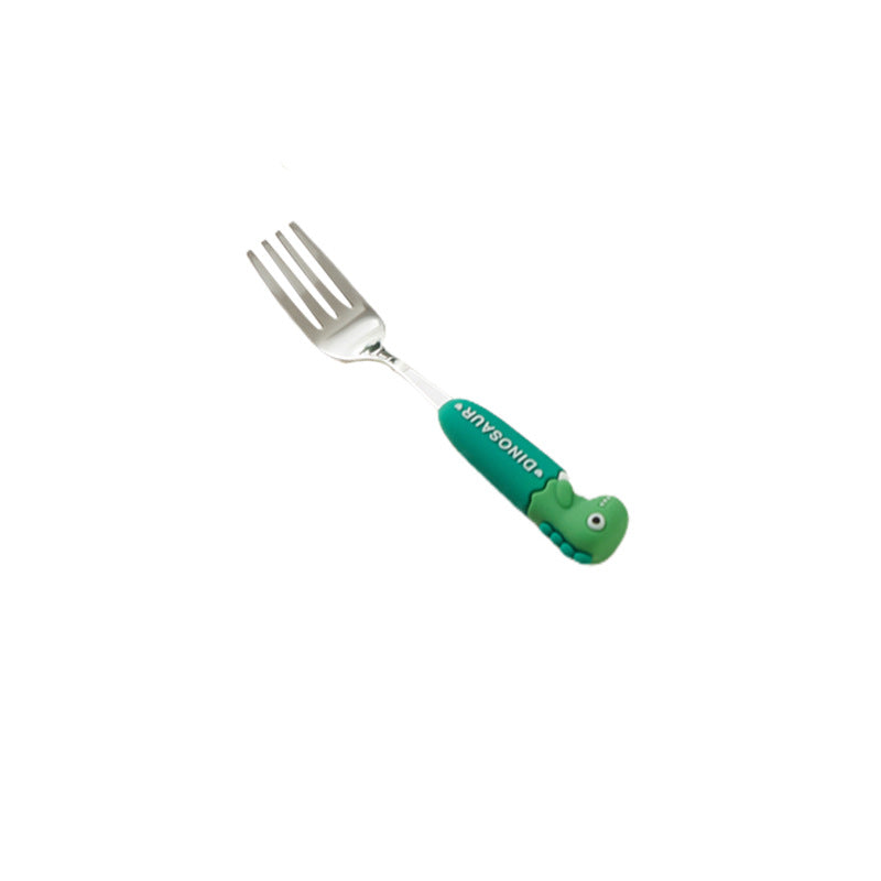High-style, detachable, anti-scald handle fork and spoon set. cartoon design, perfect for kids' mealtimes. includes a fork, spoon, and soup spoon. wholesale options available for home use