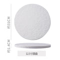 Stone-textured round ceramic plate, suitable for western-style steak, high-end cakes, dim sum, sushi, desserts, and pastries