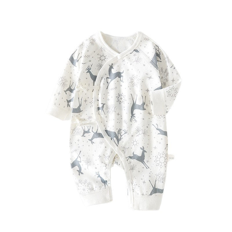 Babylon jumpsuit fall and winterpure cotton baby butterfly clothes boneless clothes newborn monk clothes type a spring & fall khaki