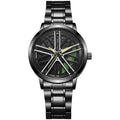 2025 new sports car wheel rotating watch - men's quartz watch with stylish car wheel design