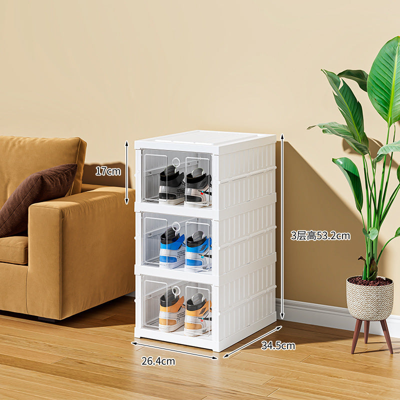 Installation-free integrated shoe cabinet Internet celebrity shoe box Shoe storage Foldable shoe storage cabinet Trunk shoe box