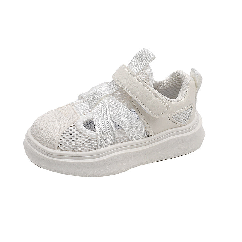 summer new arrivals: baby shoes, girls' beach sandals, boys' sandals, closed-toe mesh soft-soled athletic sneakers - trendy styles