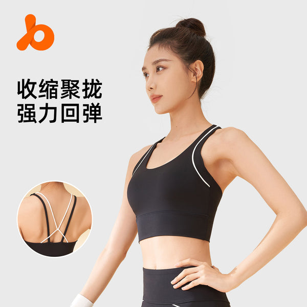 Juyitang line sports underwear beautiful back shockproof yoga underwear high elastic sports bra