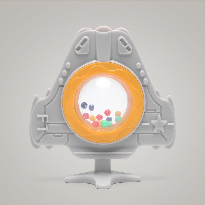 Baby silicone toothpaste manufacturers wholesale aircraft rattle tooth grinder baby educational toys baby tooth grinder soothing