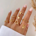 Wholesale heart rings: european & american cross-border jewelry, personalized alloy rings with diamond accents, fishtail & star stackable rings, high-end women's finger rings