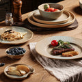 Vintage japanese ceramic dinnerware set - high-style plates, bowls, and dishes for restaurants and home use - steak plates, dinner plates, soup bowls
