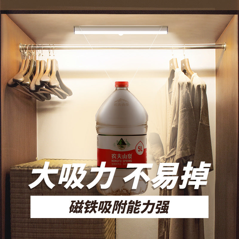 Creative human body induction night light - magnetic charging sensor light - led bedroom bedside lamp - cabinet wardrobe light