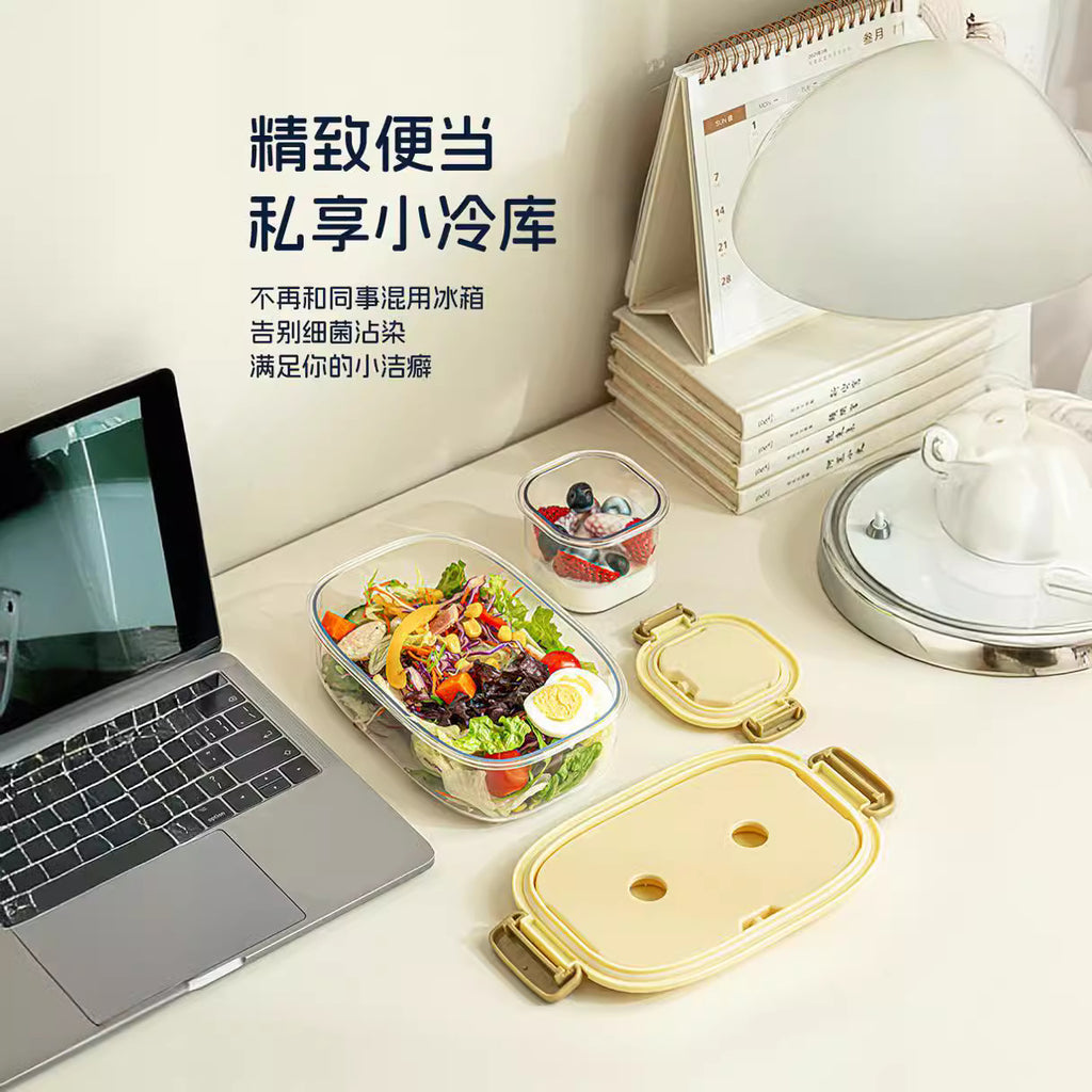 Outdoor fruit bento box mobile fresh-keeping ice box food grade ice box convenient ice grid mobile small refrigerator fresh-keeping box