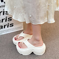 New summer women's platform slides: non-slip, stylish, and trendy. these height-boosting sandals are perfect for beach, outdoor, and everyday wear. a versatile and fashionable choice