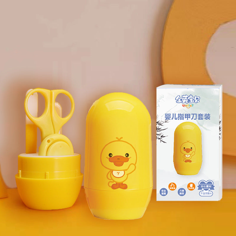 All British Baby Baby Nail Scissors Set Children's Nail Clipper Box Newborn Nail Clipper Nail Grinder Baby Products
