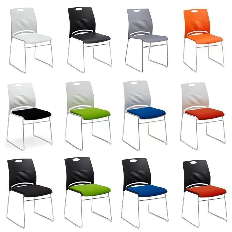 Conference training chair - minimalist office staff negotiation chair - armless backrest chair - stackable conference chair - training chair