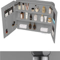 Bathroom cabinet ceramic all-in-one basin sanitary for home wash basin wash basin combination honeycomb aluminum storage j mirror