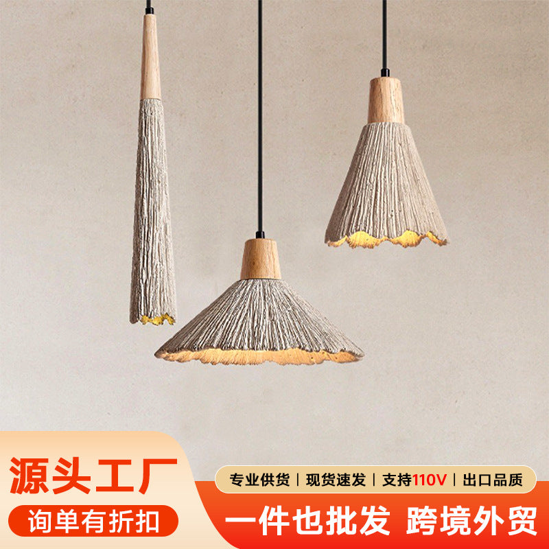 Wabi Sandy Wind Bedroom Bedside Wall Lamp Medieval Cream Wind B & B Restaurant Bar Clothing Store Designer Niche Chandelier