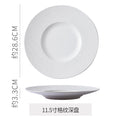 Scandinaviancasual style high-looking black and white ceramic tableware baking dish popular hotel restaurant high-end display flat plate