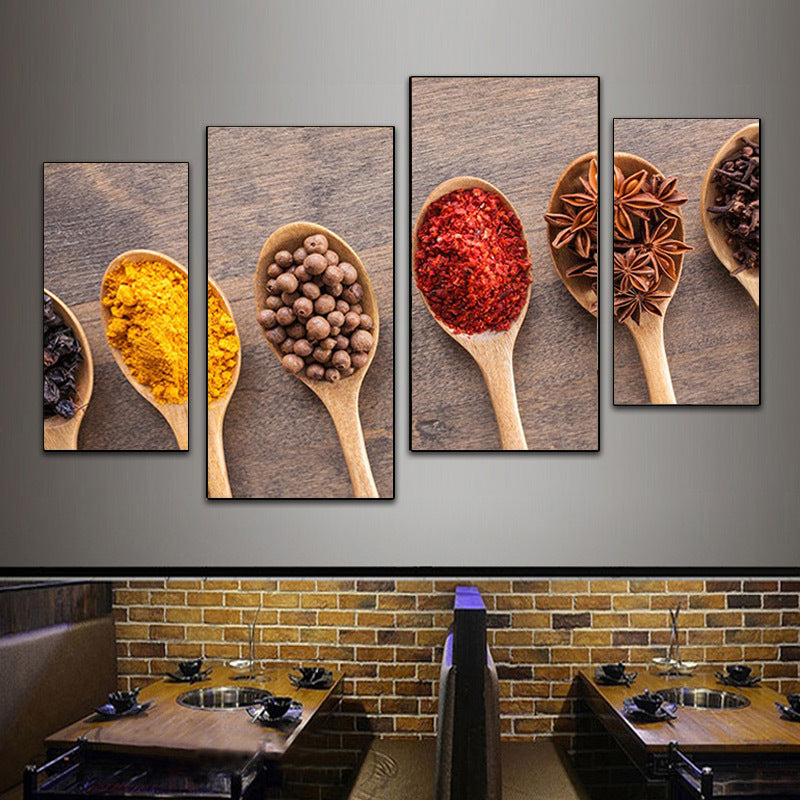 Hotel wall decoration painting Sichuan cuisine Hunan restaurant fast food restaurant box mural restaurant catering hot pot restaurant room painting