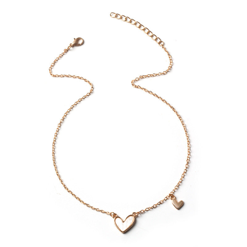 Acrylic love necklace wholesale european and american cross-border pendant jewelry women's niche accessible luxury high-end autumn and winter sweater chain