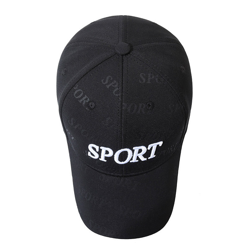 Baseball Cap Letter Embroidery Cap Men's and Women's Fashion Casual Versatile Hat Outdoor Sports Shade Sun Protection Hat
