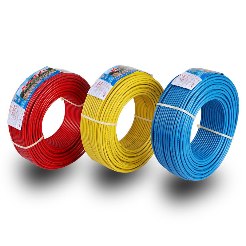 Pearl River wire national standard household BVVR power cord 1.5/2 5/4/6 square multi-strand pure copper core flame retardant