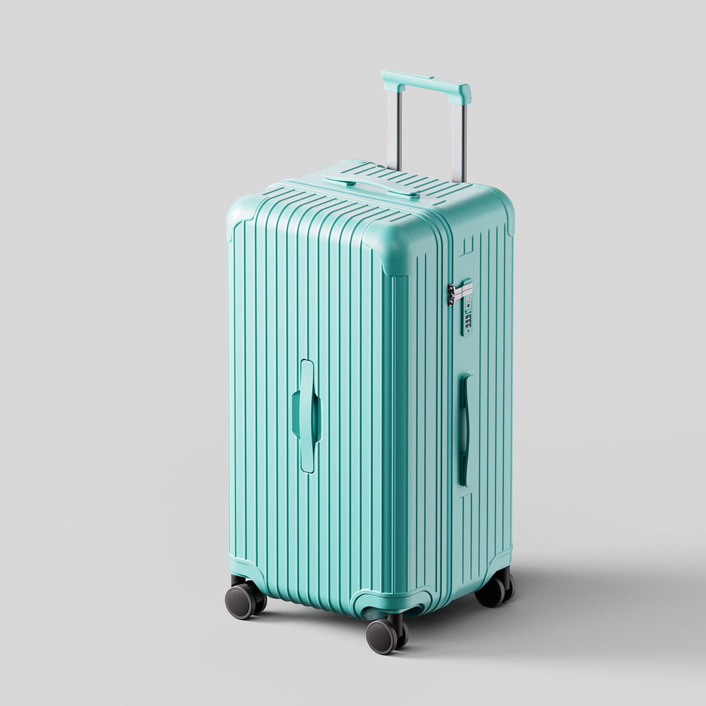 Large capacity 37-point trolley case 30-inch suitcase Thickened suitcase Anti-drop explosion-proof password box Wrapped leather box