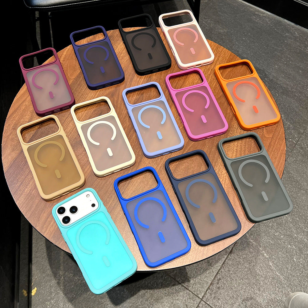 new magnetic phone case for iphone 17 pro, unisex design, compatible with apple 16/15, sky shield magnetic case