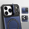 Suitable for iphone17promax mecha magnetic holder mobile phone case apple 16 anti-fall armor mobile phone lens case