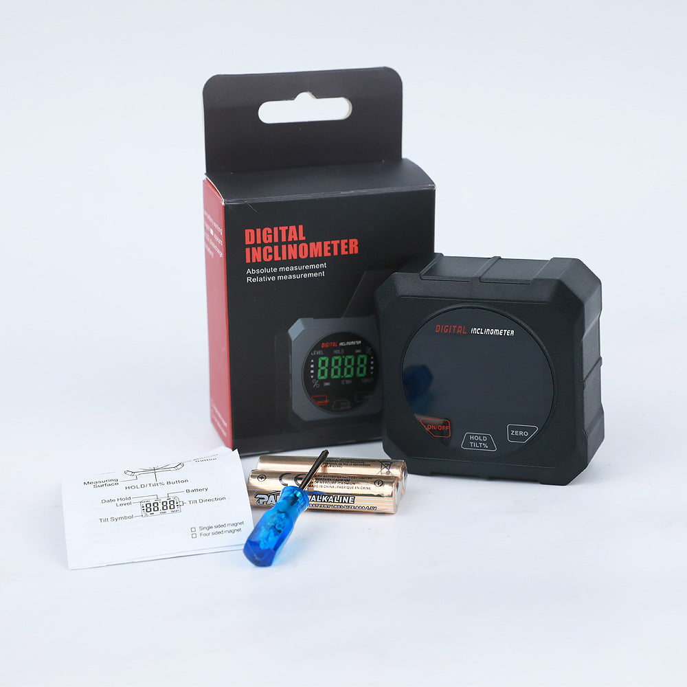 High-precision touch magnetic electronic digital display inclinometer slope level meter protractor angle ruler inclination box