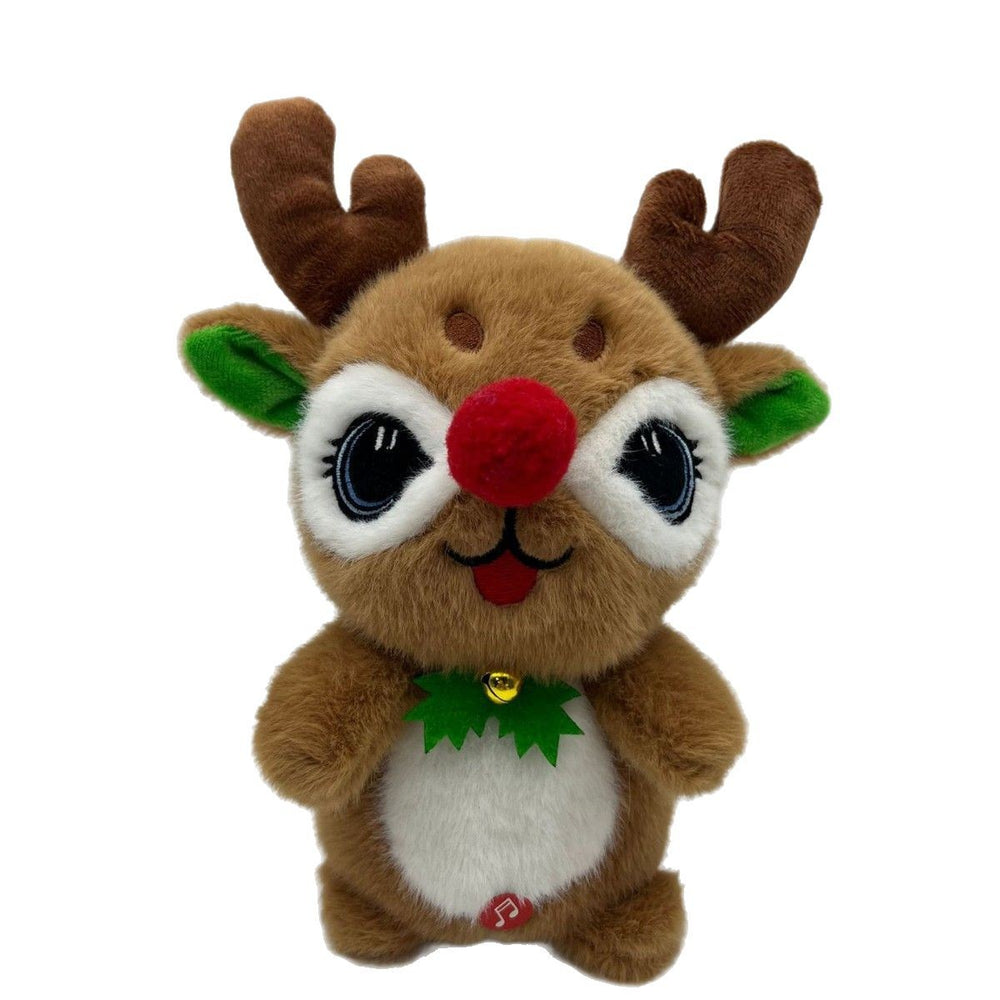 Santa claus plush toy reindeer stuffed animal girl's sleeping pillow doll christmas gift wholesale