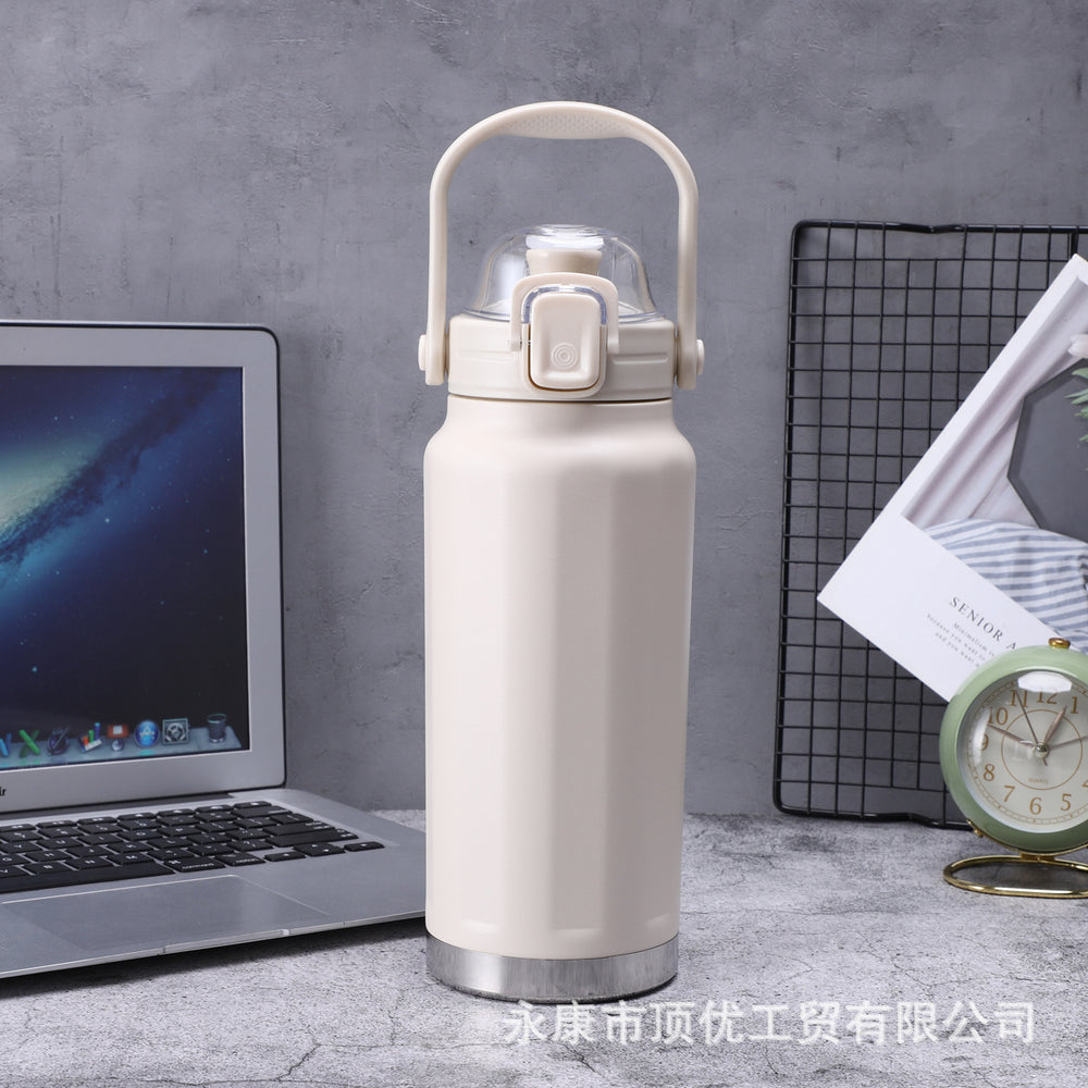 316 high-quality portable sports water bottle - scratch-resistant, wear-resistant powder-coated finish, large capacity with customizable logo engraving