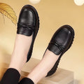 【genuine soft leather】soft-soled comfort shoes - mom shoes, work shoes, women's flats - new 2025 anti-slip casual loafers