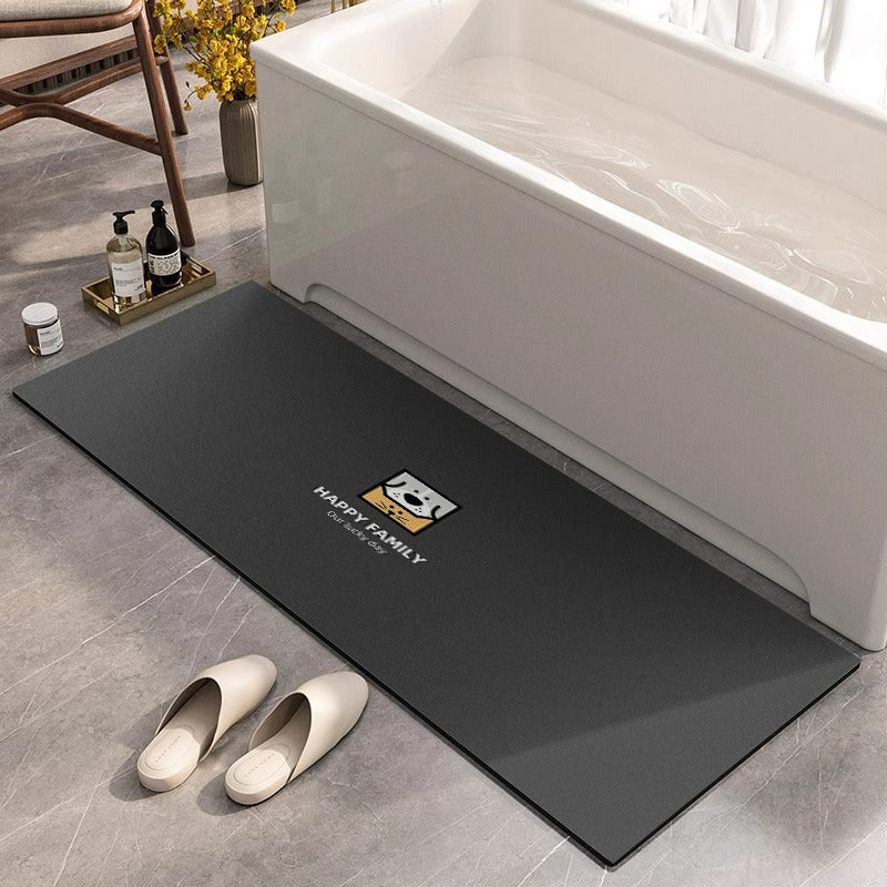Diatomaceous earth bath mat - winter home bathroom entrance rug - bathroom carpet - shower mat - absorbent & non-slip