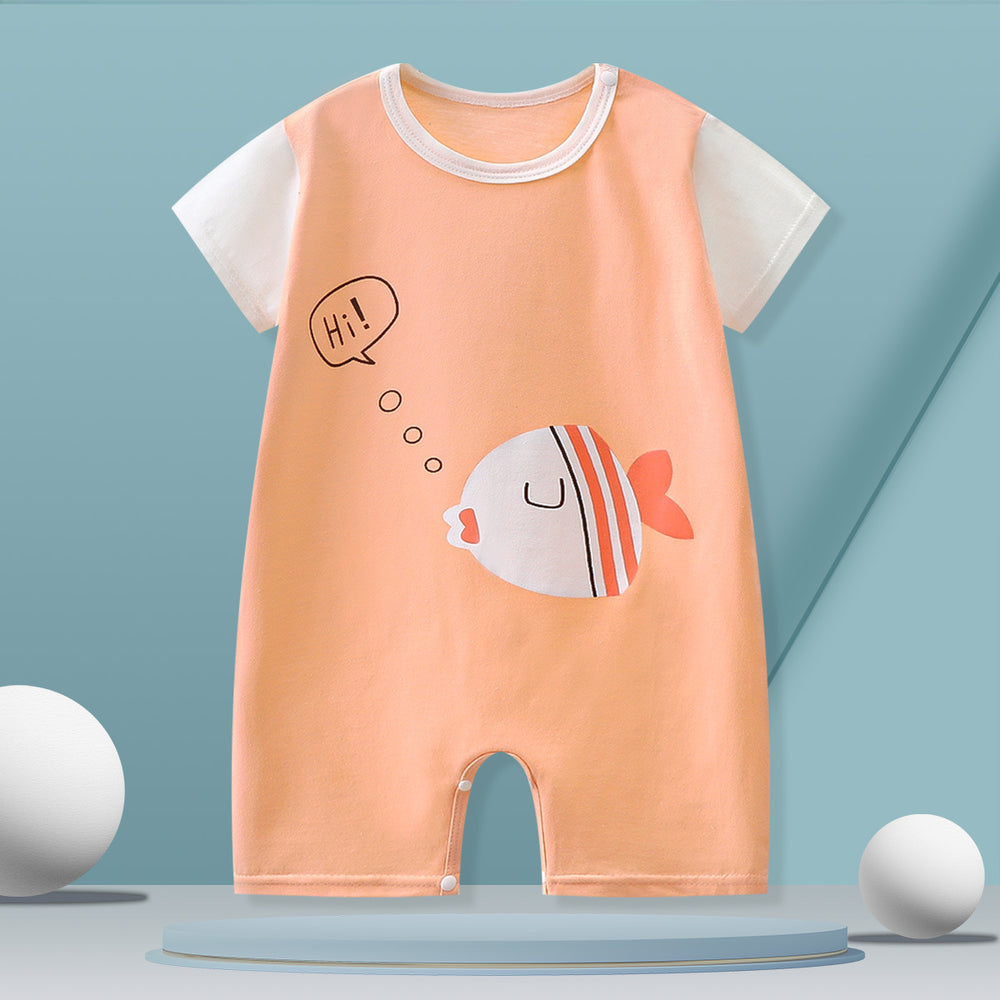 Baby rompers pure cotton summer outfit baby clothes kids short sleeve newborn bodysuit children's clothing