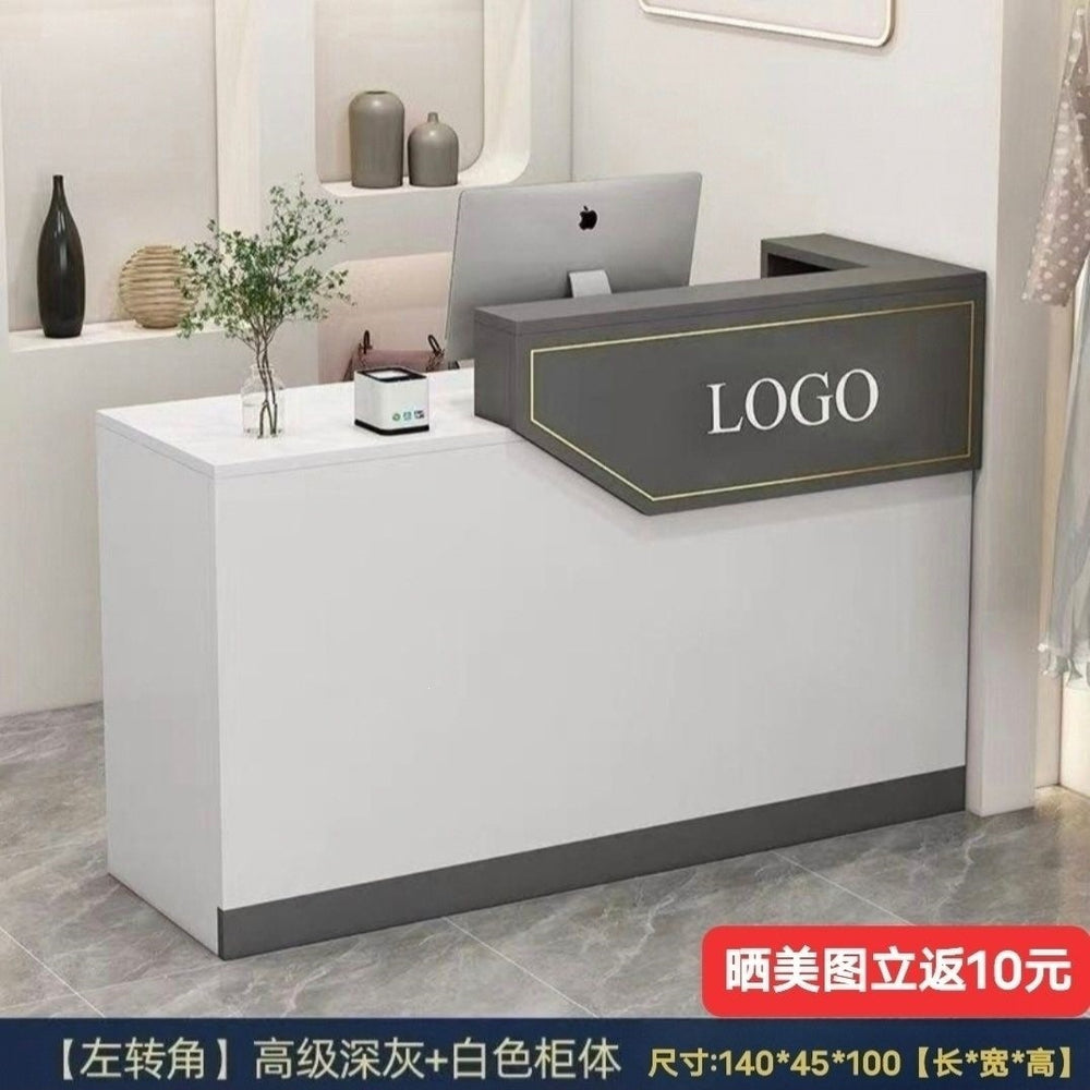 Minimalist modern cashier counter clothing store bar table checkout desk small counter beauty salon front desk bar table