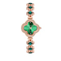 Live hot selling best sellingfashion four-leaf clover bracelet quartz watch emerald women's watch women's watch manufacturer wholesale