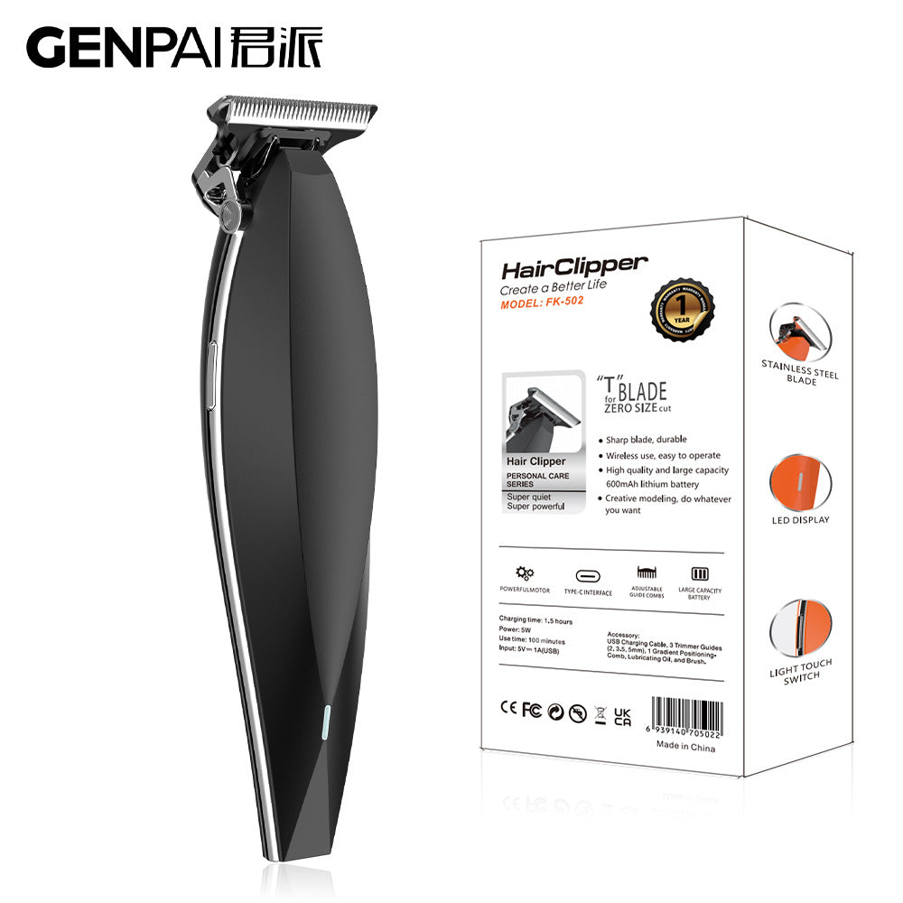 Hairdressing electric hair clipper hair salon special carving rechargeable electric clipper beard electric clipper shaving for home