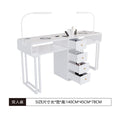 Widened 45cm nail table and chair set - special offer! economical single/double, light luxury, multi-functional, odorless, carbon steel with baked enamel finish