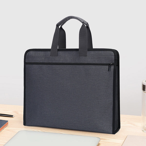 Yiyunchen A4 handbag training materials meeting document bag zipper document bag Oxford cloth briefcase customization