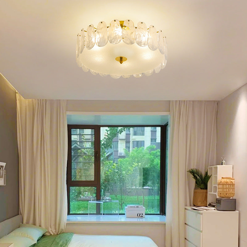 Bedroom light French light luxury cloud crystal lamp new simple now Guangdong Zhongshan Lighting Flagship Store