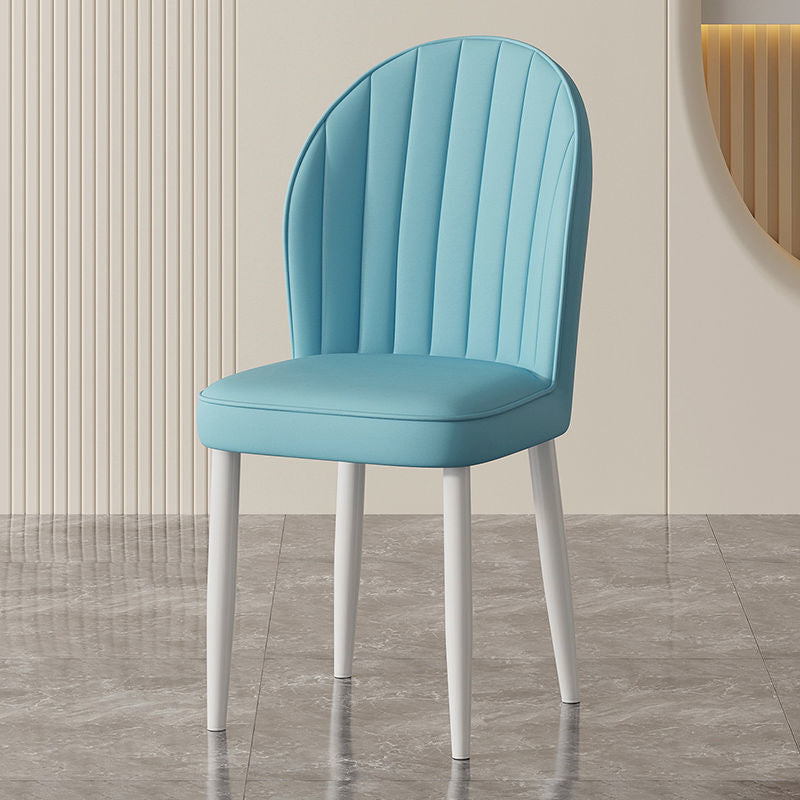 Cream style Nordic light luxury dining chair Home simple modern restaurant Makeup stool Leisure table and chair Hotel chair arc