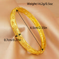 Wholesale 24k gold plated bangle dubai wedding indian nigerian women's bridal gold bangle jewelry wholesale