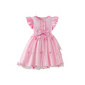 Girls' summer dress  new style butterfly mesh tutu dress - stylish and ethereal princess dress for kids