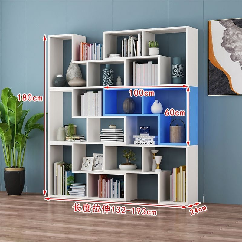 Free shipping casual combination bookshelf bookcase creative corner bedroom floor-standing simple storage rack partition display rack entrance