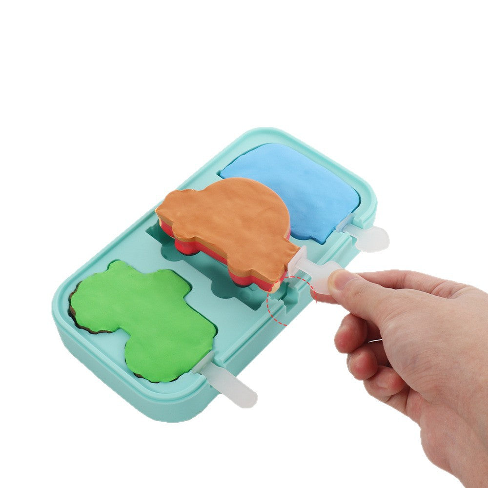 Dinosaur Car Ice Cream Silicone Mold Popsicle Chocolate Mold DIY Handmade, Ice Cream Mold