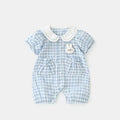 Summer super cute baby clothes summer clothes for small months to go out cute western style baby girl thin short-sleeved one-piece