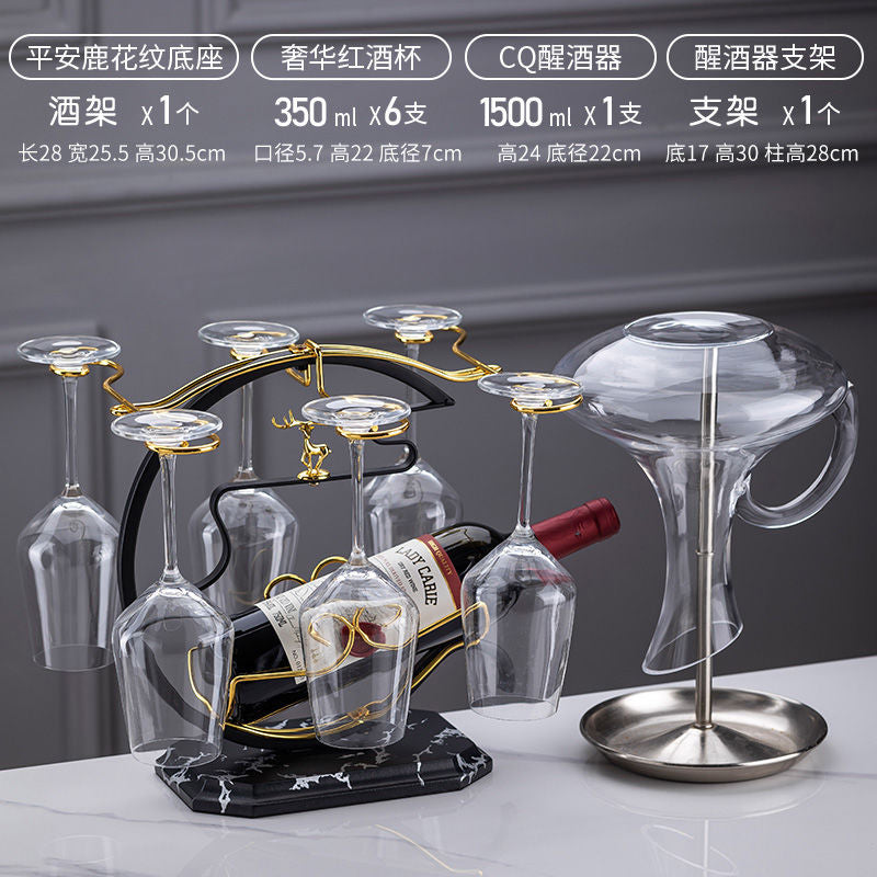 Creative wine glass rack ornament set - new home bar stemware holder, upside down wine glass rack, premium wine rack, barware
