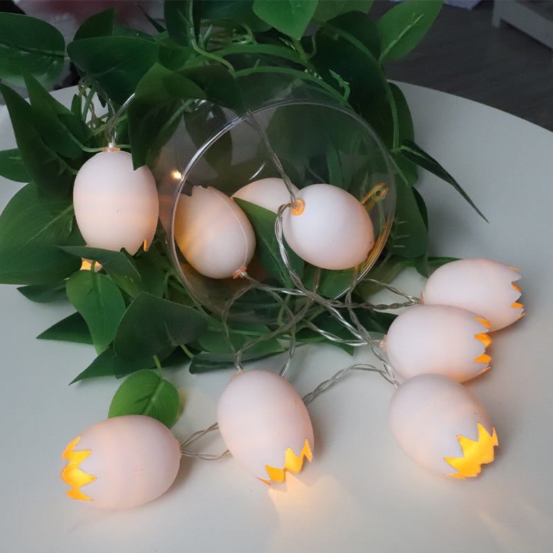 's new Easter decorative LED light string indoor creative shell egg shape battery box LED light string