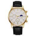 2023 new geneva men's business watch casual leather strap quartz sports watch men's watch wholesale