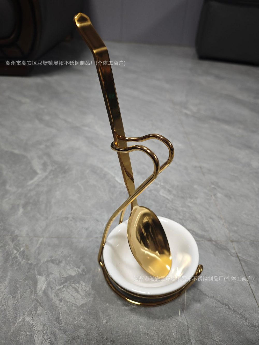 Thickened stainless steel buffet spoon rest - commercial grade support for hotels & restaurants - ready to ship wholesale